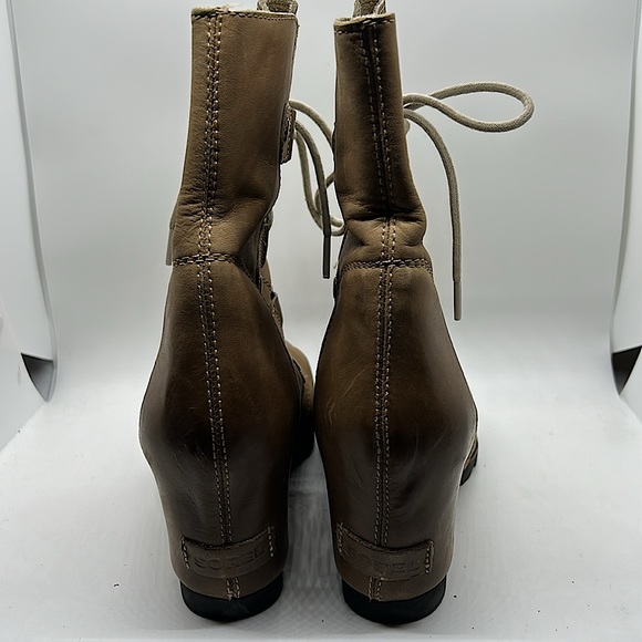 Sorel Joan of Arctic Alpine Ash Lace Up Wedge Boots Shoes **Size 9**🌸🌸 - Picture 5 of 8